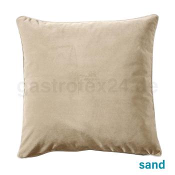 Dekokissen  Melva Velour Farbe sand